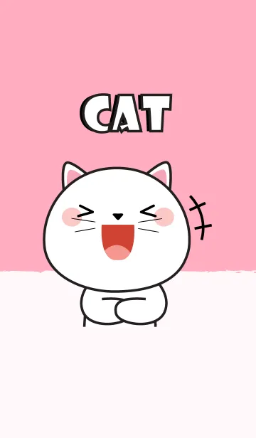 [LINE着せ替え] So Cute White Cat Theme (jp)の画像1