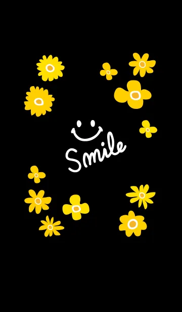 [LINE着せ替え] 北欧風お花5-スマイル7-の画像1