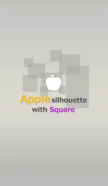 [LINE着せ替え] Simple apple with Square for worldの画像1