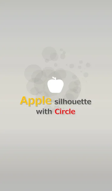 [LINE着せ替え] Simple apple theme with Circle for worldの画像1