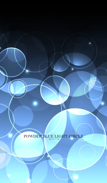 [LINE着せ替え] POWDER BLUE LIGHT CIRCLEの画像1