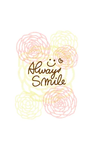 [LINE着せ替え] 水彩お花-スマイル3-の画像1