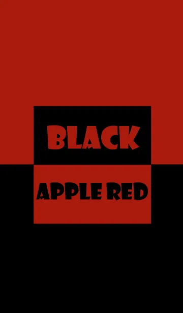 [LINE着せ替え] Simple black ＆ apple red theme (jp)の画像1