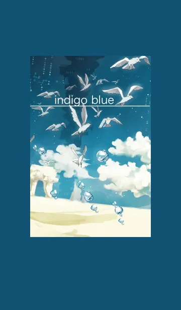 [LINE着せ替え] indigo blueの画像1