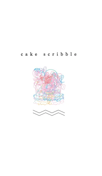 [LINE着せ替え] cake scribbleの画像1