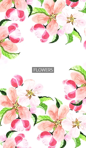 [LINE着せ替え] water color flowers_994の画像1