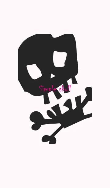 [LINE着せ替え] Simple skull 2.の画像1