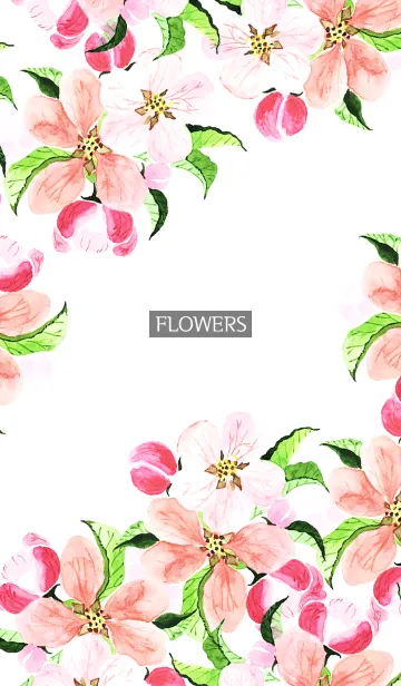 [LINE着せ替え] water color flowers_995の画像1