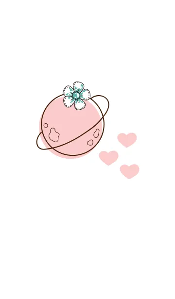 [LINE着せ替え] Pink mini heart :)の画像1