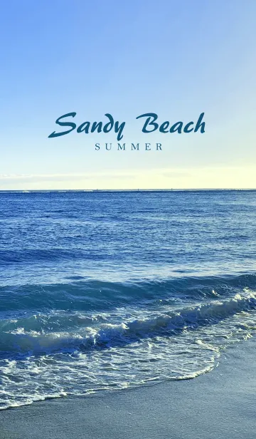 [LINE着せ替え] Sandy Beach -BLUE- 8の画像1