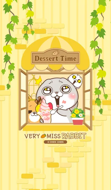 [LINE着せ替え] very miss rabbit-Dessert time(Japanese)の画像1