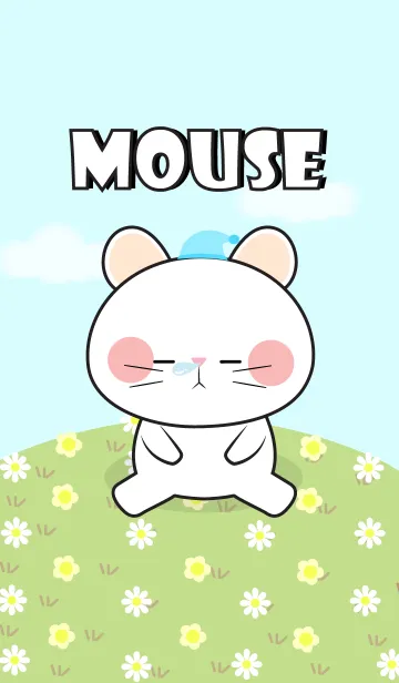 [LINE着せ替え] So Lovely White Mouse Theme (jp)の画像1