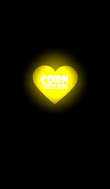 [LINE着せ替え] Simple corn yellow heart theme (jp)の画像1