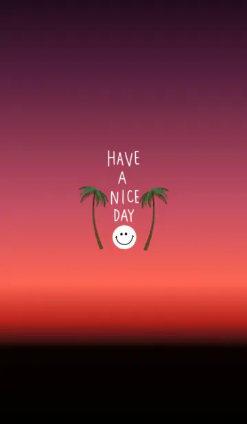 [LINE着せ替え] 良い日を！夕焼け風グラデーション。の画像1