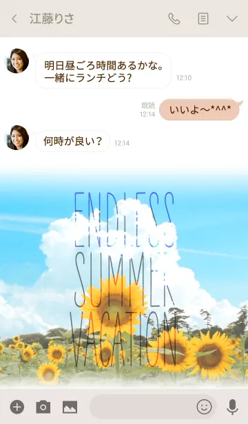 [LINE着せ替え] endless summer vacationの画像3