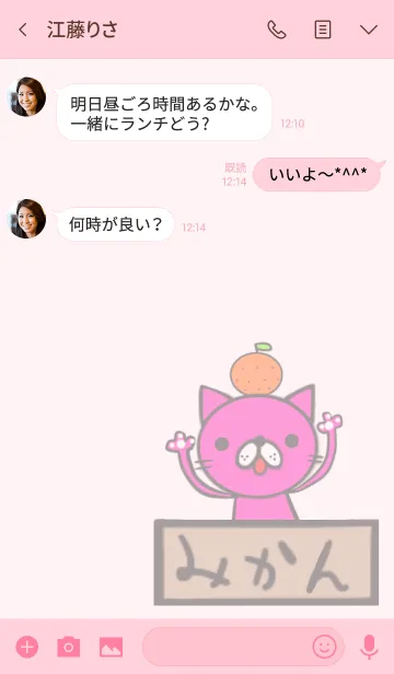 [LINE着せ替え] ピンネコちゃんの画像3