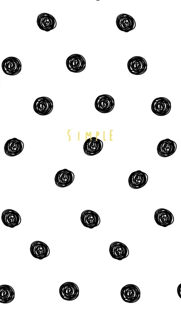 [LINE着せ替え] 手書きの水玉が大人っぽい♡の画像1