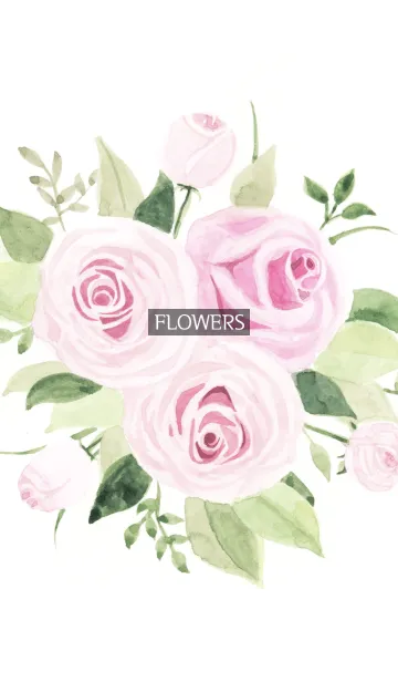 [LINE着せ替え] water color flowers_998の画像1