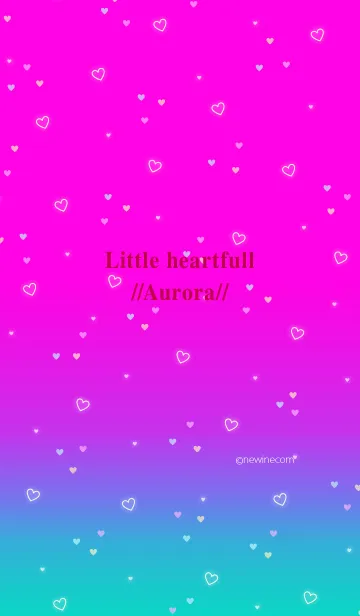 [LINE着せ替え] リトル ハートフル //オーロラ//の画像1