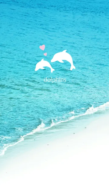 [LINE着せ替え] Love イルカの画像1