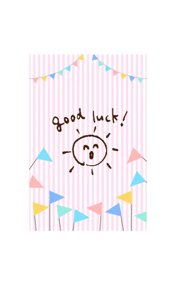 [LINE着せ替え] good luck！ -pink-の画像1