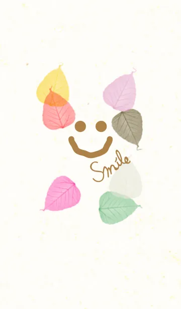 [LINE着せ替え] 葉っぱ-スマイル-の画像1