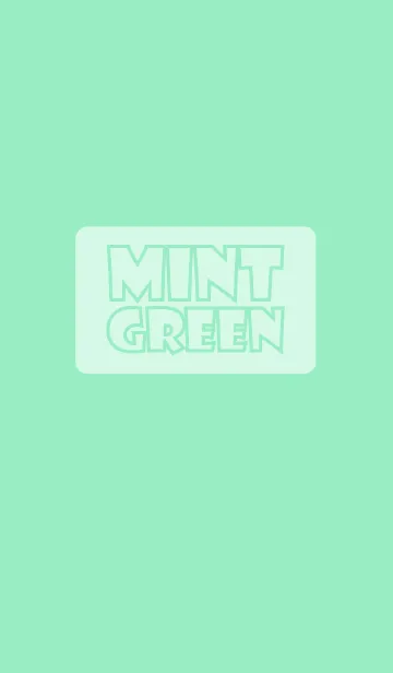 [LINE着せ替え] Simple Love mint green theme (jp)の画像1