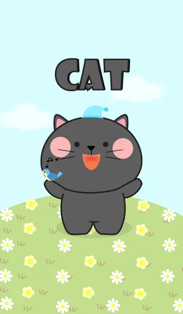 [LINE着せ替え] So Lovely Black Cat Theme (jp)の画像1