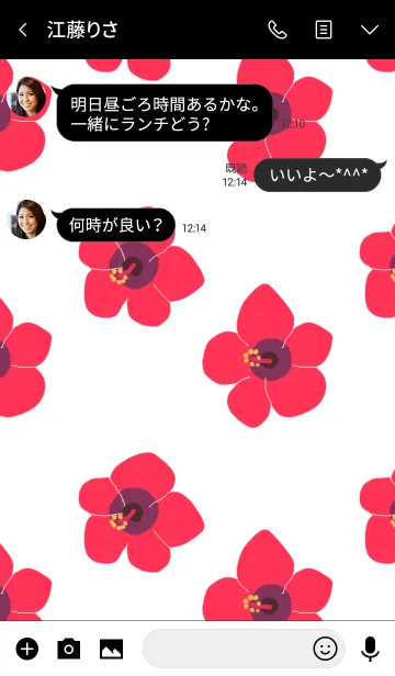 [LINE着せ替え] ハイビスカスの花の画像3