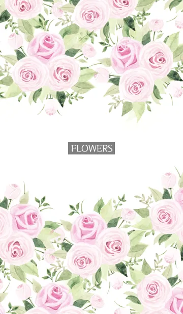 [LINE着せ替え] water color flowers_999の画像1