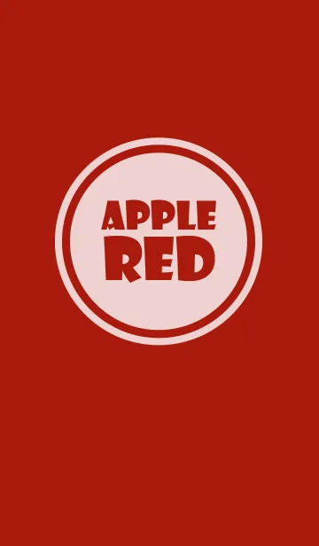 [LINE着せ替え] Simple apple red Theme v.5 (jp)の画像1