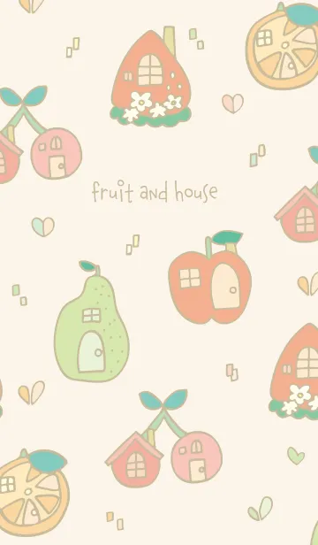 [LINE着せ替え] フルーツとお家の画像1
