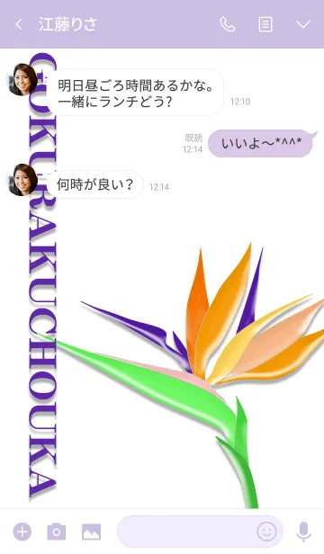 [LINE着せ替え] 極楽鳥花-1の画像3