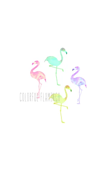 カラフル サマー フラミンゴ2の着せ替えメイン画像