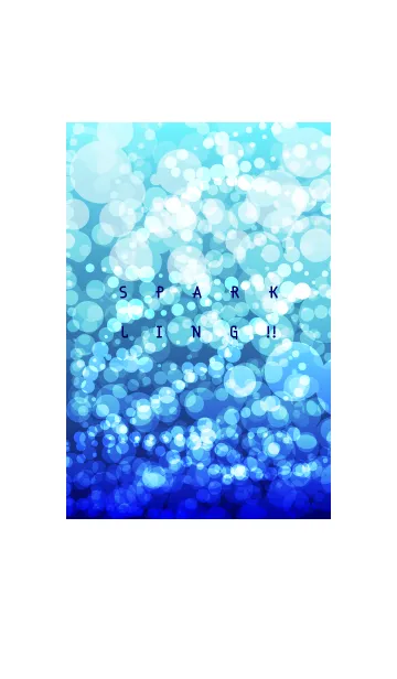 [LINE着せ替え] SPARKLING！！ blueの画像1