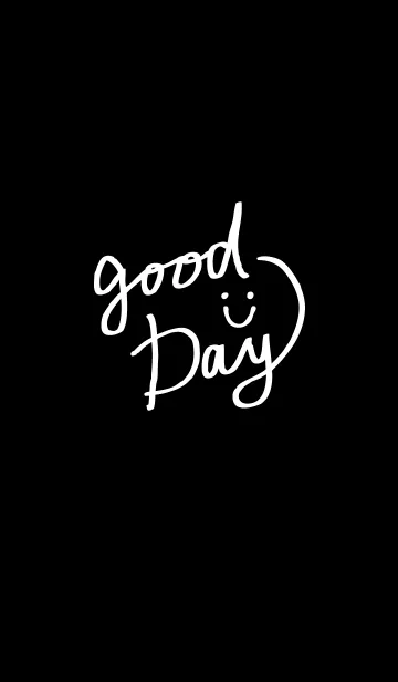 [LINE着せ替え] スマイル-シンプル黒12-の画像1