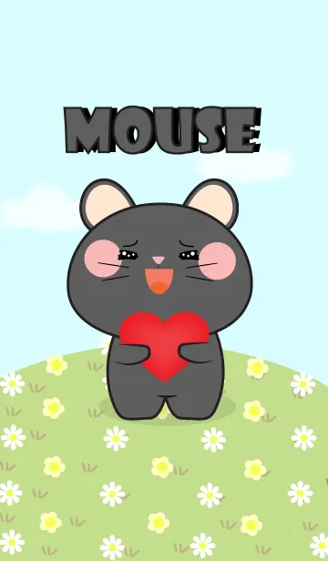 [LINE着せ替え] So Lovely Black Mouse Theme (jp)の画像1
