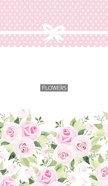 [LINE着せ替え] water color flowers_1000の画像1