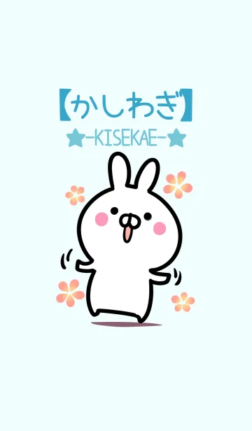 [LINE着せ替え] 【かしわぎ】シンプルかわいいウサギの画像1