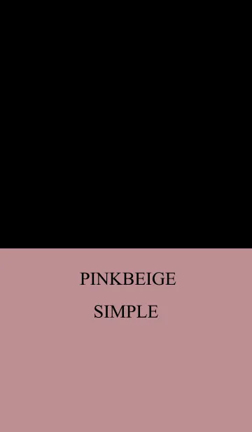 [LINE着せ替え] 大人のマットピンクベージュとブラックの画像1