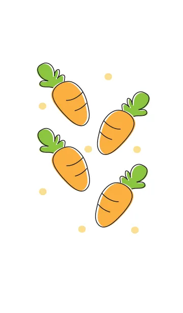 [LINE着せ替え] Cute carrot :)の画像1