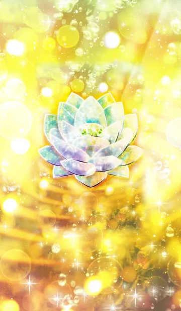 [LINE着せ替え] 幸運に満たされる蓮の花クリスタルの画像1