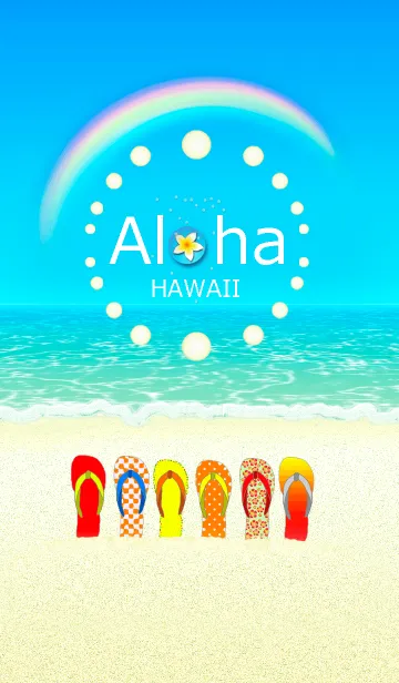 [LINE着せ替え] ハワイ＊ALOHA+61の画像1