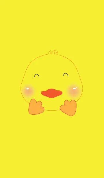 [LINE着せ替え] Simple cute duck theme v.2 (JP)の画像1