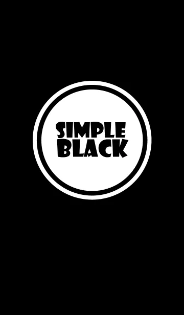 [LINE着せ替え] Simple Black Theme v.5 (jp)の画像1