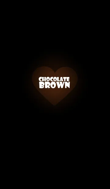 [LINE着せ替え] Simple chocolate brown heart theme (jp)の画像1