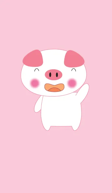 [LINE着せ替え] Simple pig pig theme (JP)の画像1