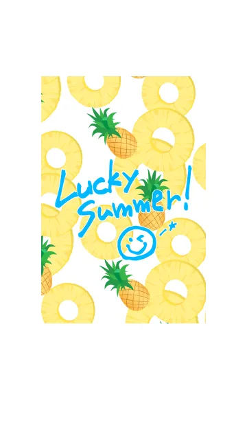 [LINE着せ替え] Lucky Summer with Pineappleの画像1