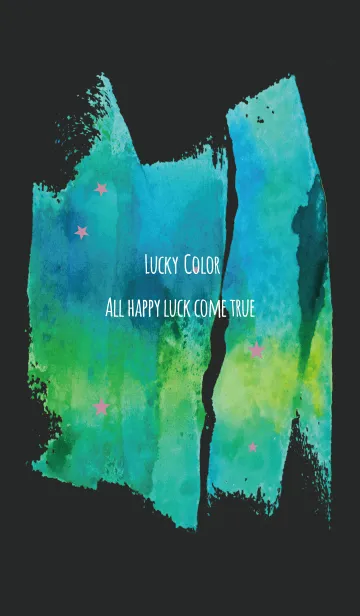 [LINE着せ替え] 黒＆ピンク/ 全運気上昇ラッキーペイントの画像1