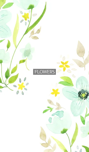 [LINE着せ替え] water color flowers_1013の画像1